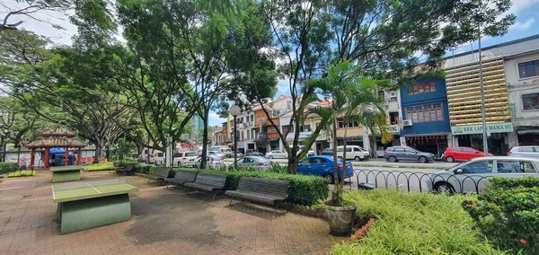 Kuching Sarawak Maleisië Februari 2020 Het Waterfront Timmermansstraat Van Kuching — Stockfoto