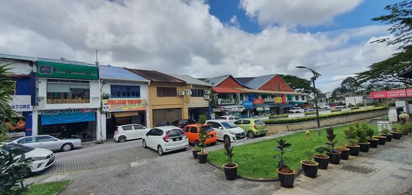 Kuching Sarawak Malaysia Februari 2020 Wilayah Tepi Laut Dan Jalan — Stok Foto