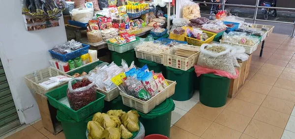 Kuching Sarawak Malaysia Febbraio 2020 Stutong Wet Market Con Molte — Foto Stock