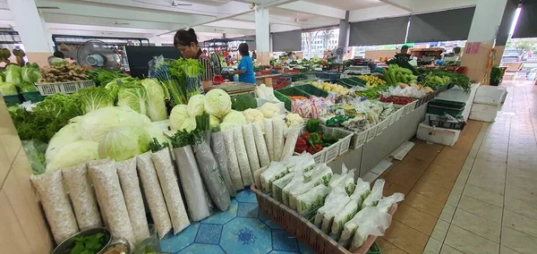 Sarawak Malaysia 2020 해산물 식품을 판매하는 있는스 투통의 — 스톡 사진