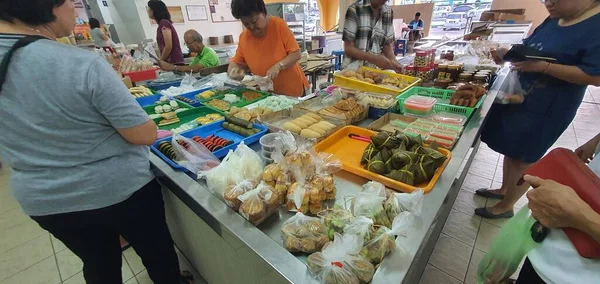 Kuching Sarawak Maleisië Februari 2020 Stutong Wet Market Met Veel — Stockfoto