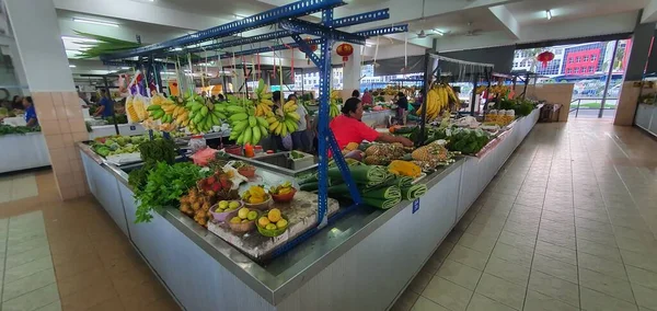Kuching Sarawak Malajzia 2020 Február Stutong Vizes Piac Sok Baromfit — Stock Fotó