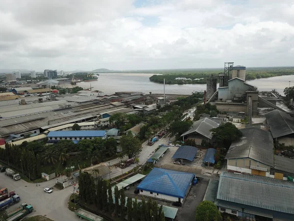 Kuching Sarawak Malásia Fevereiro 2020 Cms Cement Industrial Plant Factory — Fotografia de Stock