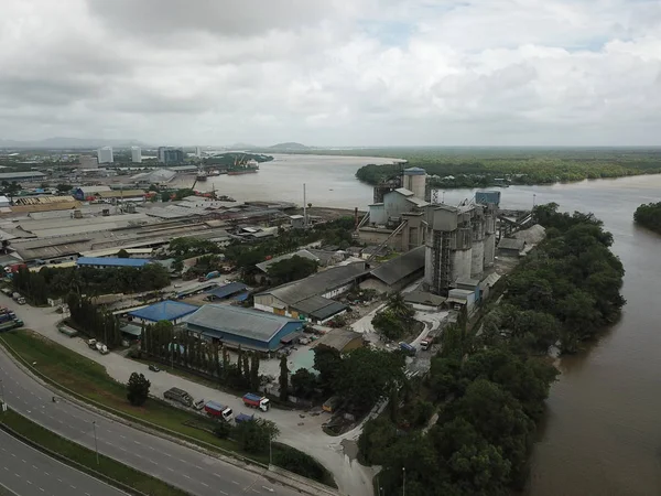 Kuching Sarawak Malasia Febrero 2020 Planta Fábrica Industrial Cemento Cms — Foto de Stock