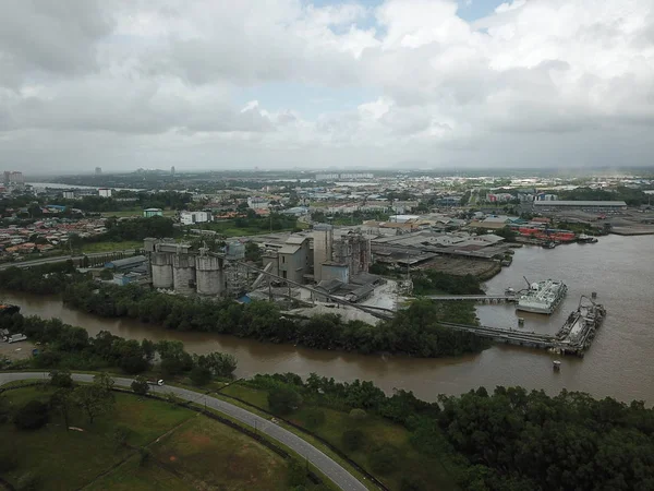 Kuching Sarawak Malasia Febrero 2020 Planta Fábrica Industrial Cemento Cms — Foto de Stock