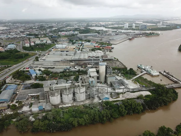 Kuching Sarawak Malásia Fevereiro 2020 Cms Cement Industrial Plant Factory — Fotografia de Stock