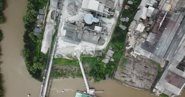 Kuching Sarawak Malásia Fevereiro 2020 Cms Cement Industrial Plant Factory — Vídeo de Stock