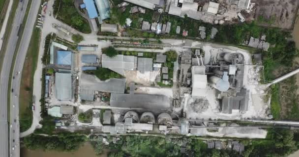 Kuching Sarawak Malaysia February 2020 Cms Cement Industrial Plant Factory — 图库视频影像