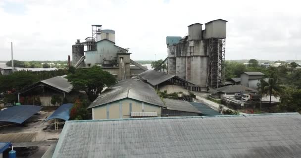 Kuching Sarawak Malaysia February 2020 Cms Cement Industrial Plant Factory — стокове відео