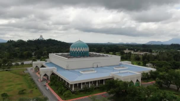 Kuching Sarawak Malezya Mart 2020 Şehrin Tarihi Binaları Turist Çekim — Stok video