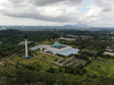 Kuching, Sarawak / Malezya - 8 Mart 2020: Şehrin Tarihi Binaları ve Turist Çekim Alanları