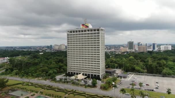 Kuching Sarawak Malezya Mart 2020 Şehrin Tarihi Binaları Turist Çekim — Stok video