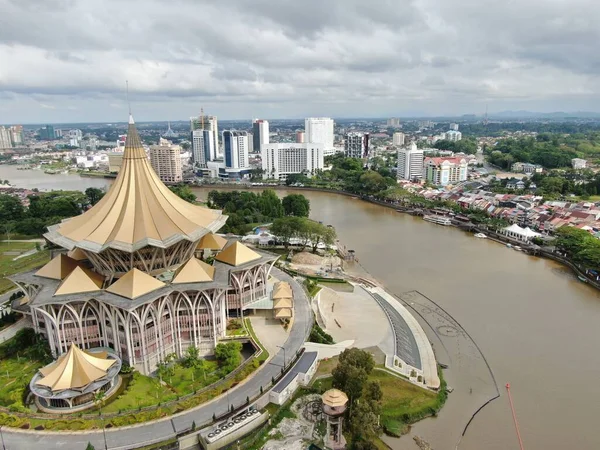 Kuching Sarawak Malásia Março 2020 Edifícios Históricos Áreas Atração Turística — Fotografia de Stock