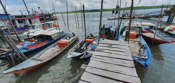 Telaga Air Sarawak Malaysia March 2020 Beautiful Fishing Village Telaga — Stock Photo, Image