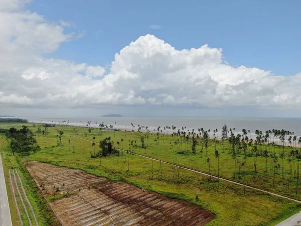 Praia Dourada Trombol Sarawak Ilha Bornéu — Fotografia de Stock