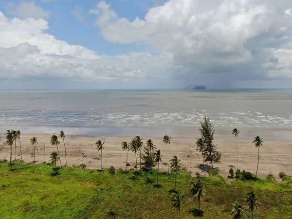 Plage Dorée Trombol Sarawak Île Bornéo — Photo