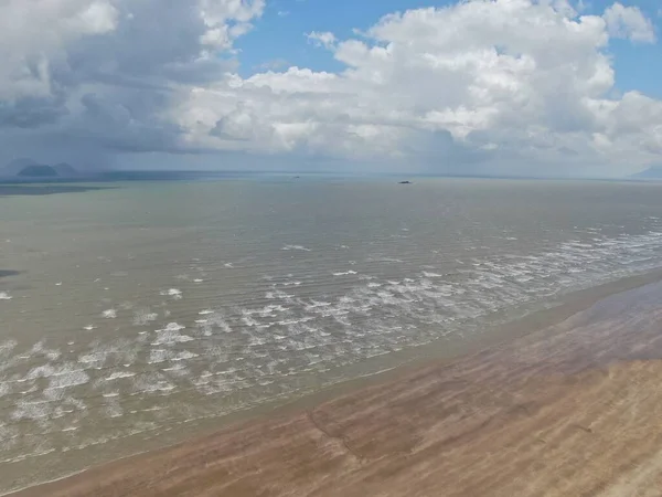 Der Goldene Strand Von Trombol Sarawak Insel Borneo — Stockfoto