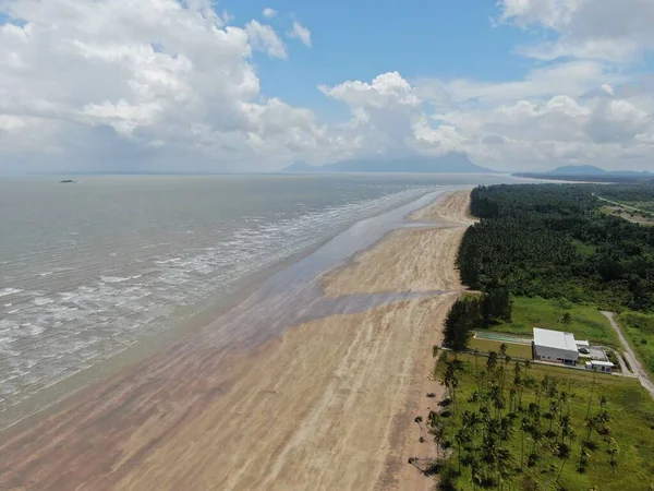 Plage Dorée Trombol Sarawak Île Bornéo — Photo