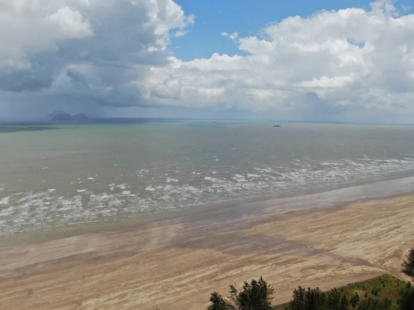 Der Goldene Strand Von Trombol Sarawak Insel Borneo — Stockfoto