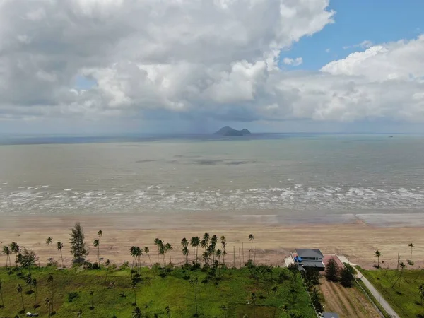 Praia Dourada Trombol Sarawak Ilha Bornéu — Fotografia de Stock