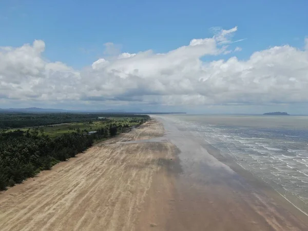 Plage Dorée Trombol Sarawak Île Bornéo — Photo