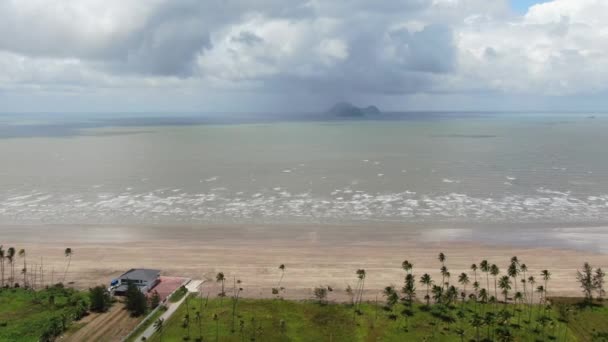 Trombol Altın Plajı Sarawak Borneo Adası — Stok video