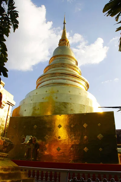 Pagode Wat Phra Singh Woramahawihan Chiang Mai Thailand — Stockfoto