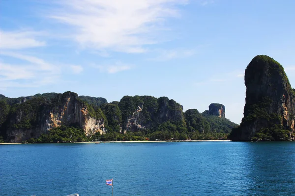 Visa Fron Railay Stranden Krabi Thailand — Stockfoto