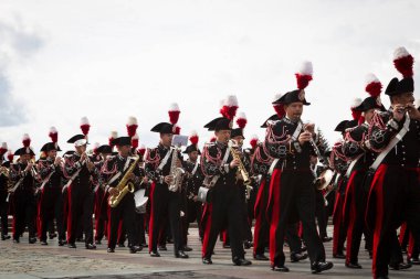 Moskova, Rusya, Poklonnaya Hill, 27 Ağustos 2017-Carabinier