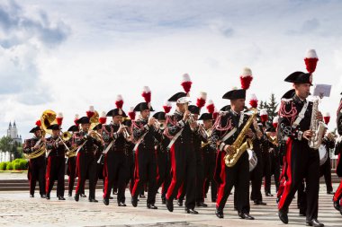 Moskova, Rusya, Poklonnaya Hill, 27 Ağustos 2017-Carabinier