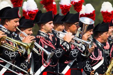 Moskova, Rusya, Poklonnaya Hill, 27 Ağustos 2017-Carabinier