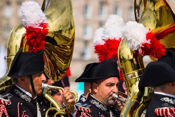 Moskova, Rusya, Poklonnaya Hill, 27 Ağustos 2017-Carabinier