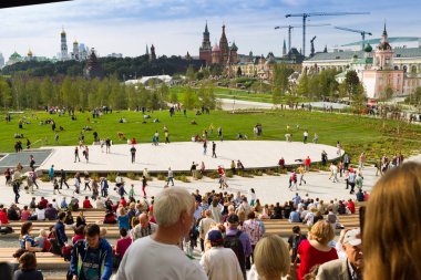 Moskova, Rusya, 11 Eylül 2017 - Zaryadye Par açılışı