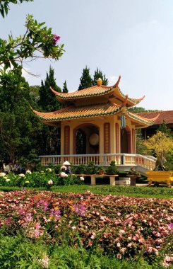 Da Lat, Vietnam - 27 Mart 2018: Thien Vien Truc Lam Manastırı Vietnam