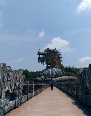 Hue, Vietnam - 1 Nisan 2018: Vietnam 'da Terk Edilmiş Su Parkı