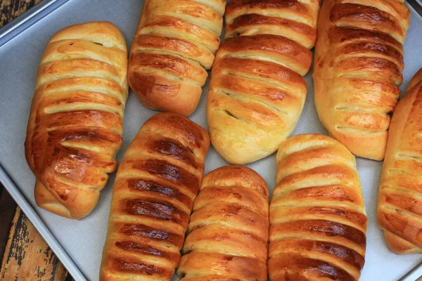 Hemlagade Färska Och Läckra Bröd — Stockfoto