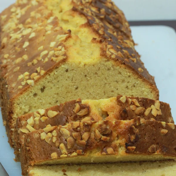 Torte Deliziose Fatte Casa Con Mandorla — Foto Stock