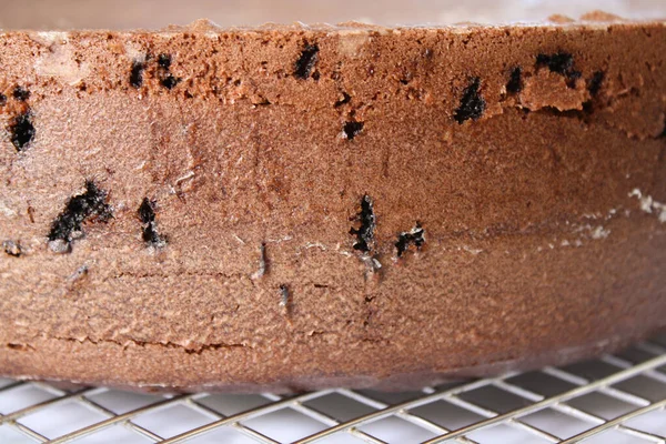 Házi Készítésű Ízletes Frissen Sült Csokoládé Torta — Stock Fotó