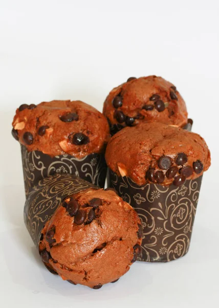 Muffins Chocolat Délicieux Faits Maison — Photo