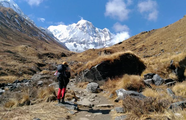 Way Annapurna Base Camp Nepal — Stock Photo, Image