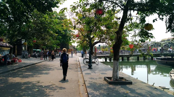 Хойан Вьетнам Марта 2018 Года Красивый Старый Город Хойан Вьетнам — стоковое фото