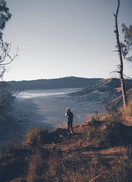 Trekking Monte Bromo Indonesia — Foto de Stock