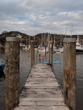 Whangarei Port Yeni Zelanda 'da Güzel Günbatımı