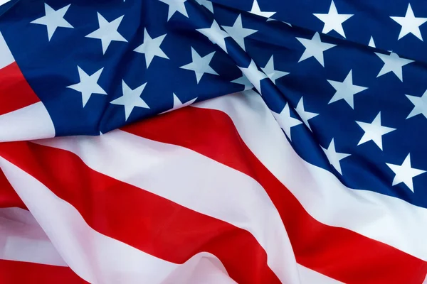 US American flag on white background. For USA Memorial day, Vete — Stock Photo, Image