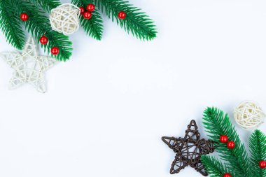 Noel kompozisyonu, kırmızı ve altın noel manzarası