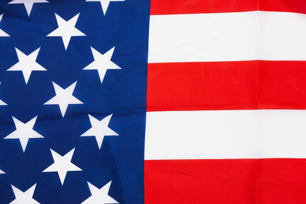 US American flag on white background. For USA Memorial day,  Mem — 스톡 사진