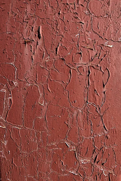 Fond Inhabituel Vieille Peinture Rouge Épluche Surface Fer Vintage Abstrait — Photo