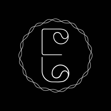 E Lüks Mektup Logosu Restoran, Kraliyet, Butik, Cafe, Otel, Heraldic, Mücevher, Moda ve diğer vektör çizimleri için vektör şablonu. Moda ve güzellik şirketi için E simgesi tasarımı.