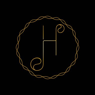 H Beyaz Harf Logosu Restoran, Kraliyet, Butik, Cafe, Otel, Heraldic, Mücevher, Moda ve diğer vektör çizimleri için vektör şablonu. Moda ve güzellik şirketi için H simgesi tasarımı.