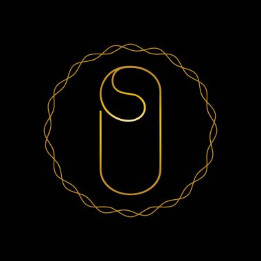 O Lüks Mektup Logosu Restoran, Kraliyet, Butik, Cafe, Otel, Heraldic, Mücevher, Moda ve diğer vektör çizimleri için vektör şablonu. Moda ve güzellik şirketi için simge tasarımı.